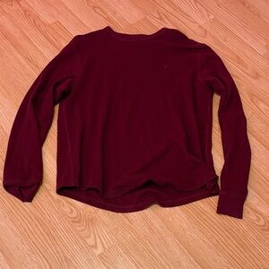 American Eagle Outfitters Deep Red Knit Top